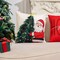 Christmas Throw Pillow Covers 18x18 in Set of 4 Decorations,Decorative Snowman Santa Pillow Case for Couch Sofa Winter Holiday Indoor Outdoor Home Red White Xams Decor